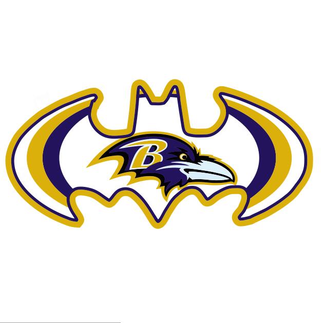 Baltimore Ravens Batman Logo DIY iron on transfer (heat transfer)